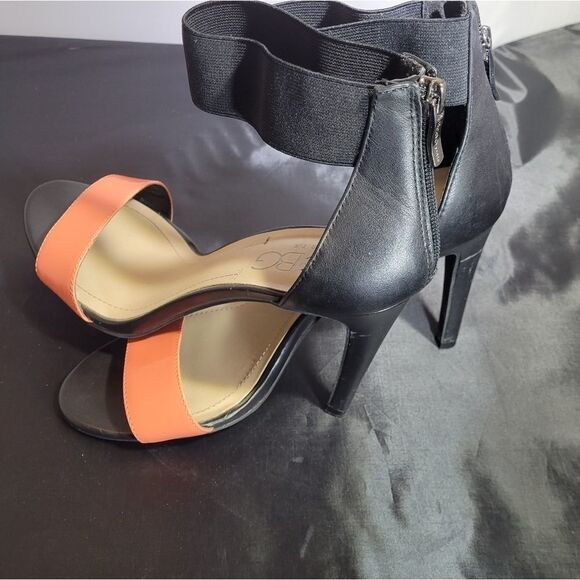 BCBG PARIS ANKLE STRAP OPEN TOES HIGH HEEL STILETTOS PUMP SANDAL - Picture 12 of 15